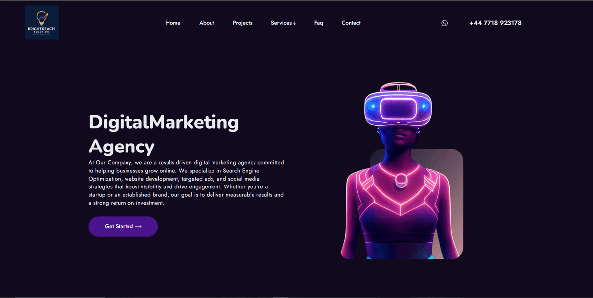 Digital Agency Website - UK Client