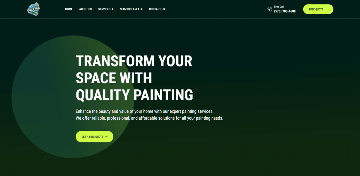 Painting Company Website - USA Client